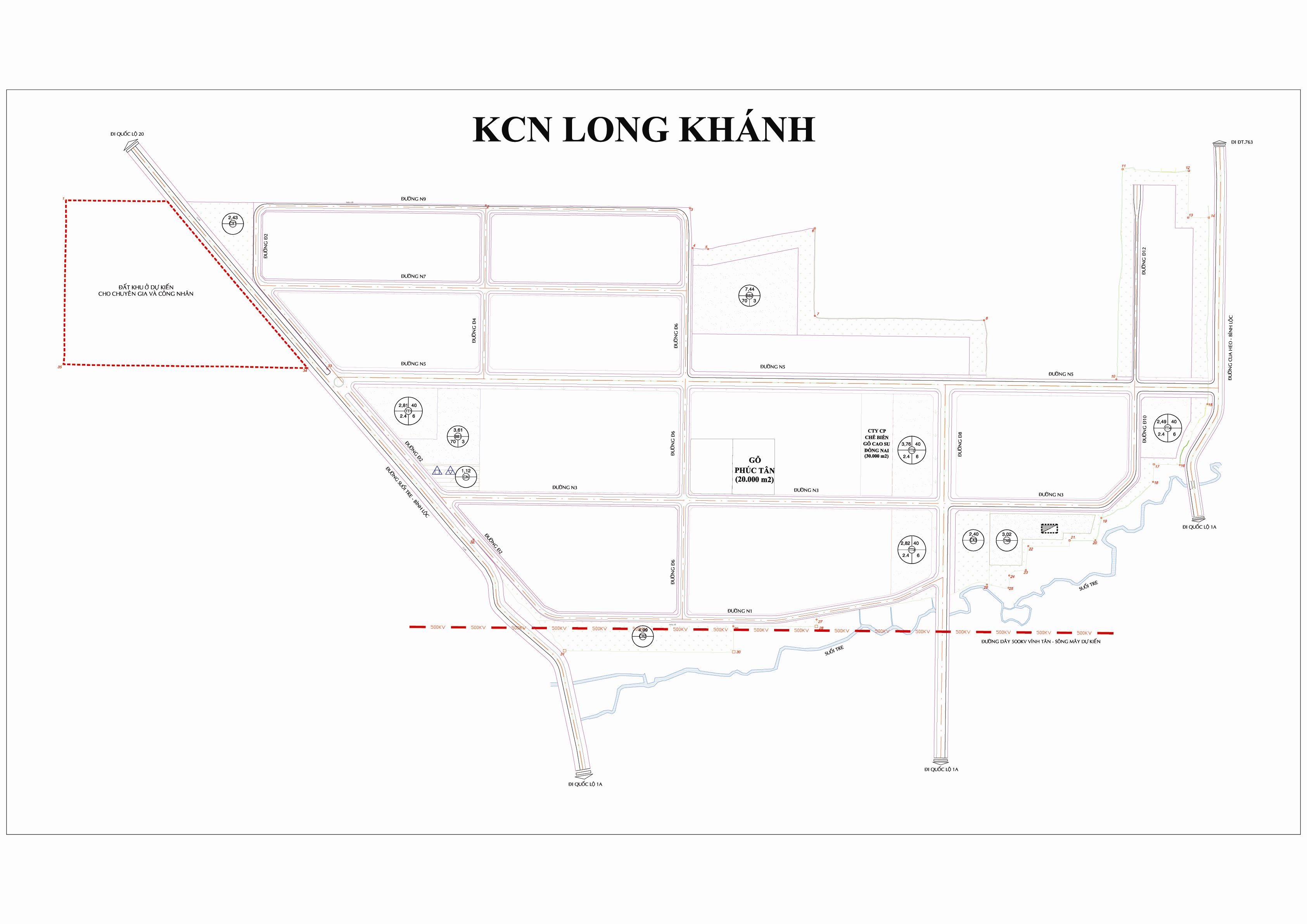 Ban do KCN Long Khanh